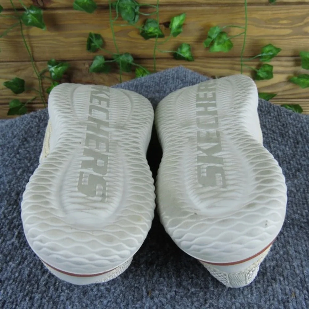 Skechers Delson 3.0 Slip-On Sneaker Men's Size 8 Taupe Fabric Memory Foam Casual